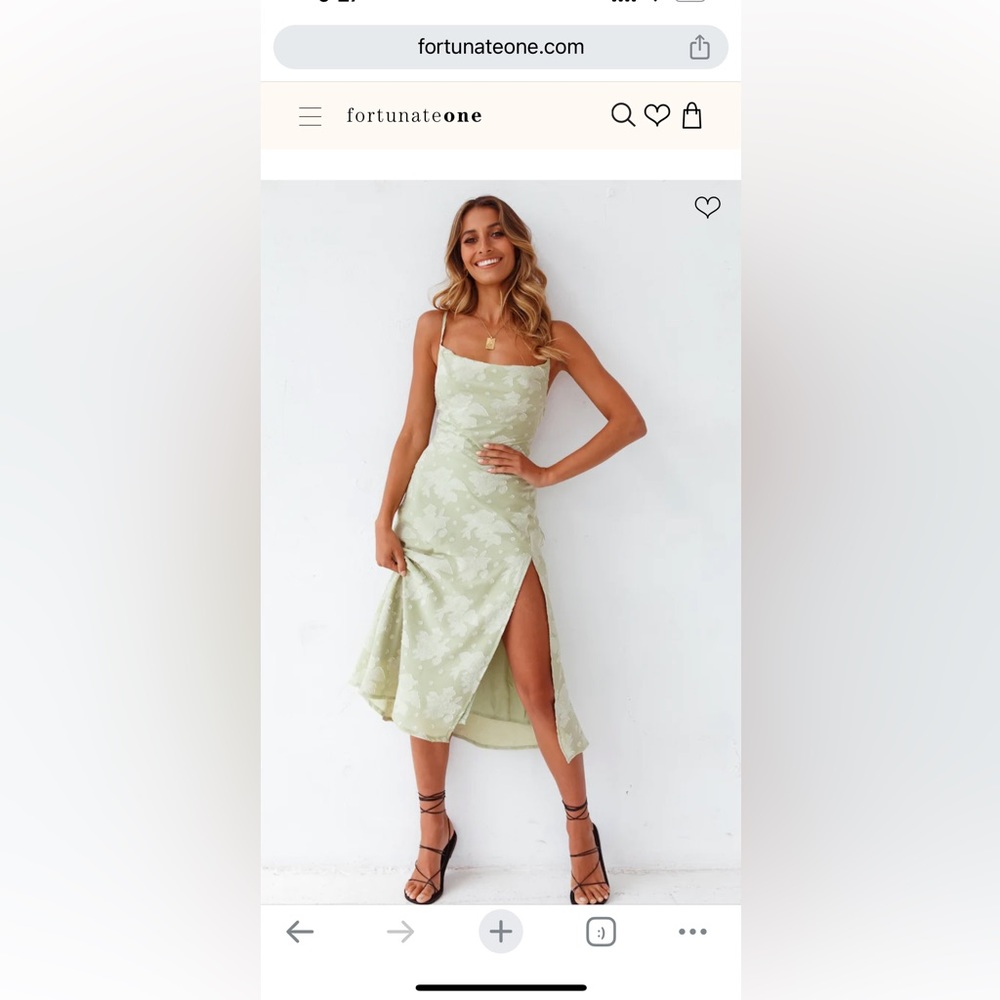NWT Sage green cowl neck dress